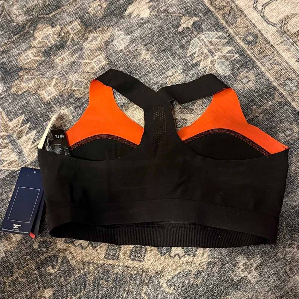 Reebok Black Purmove Sports Bra - Picture 3 of 5